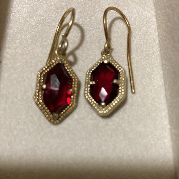 Gold Over Sterling 925 Dangle Earrings - Picture 2 of 2